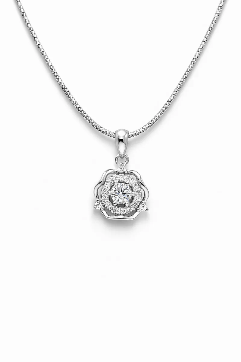 Floral Halo Solitaire