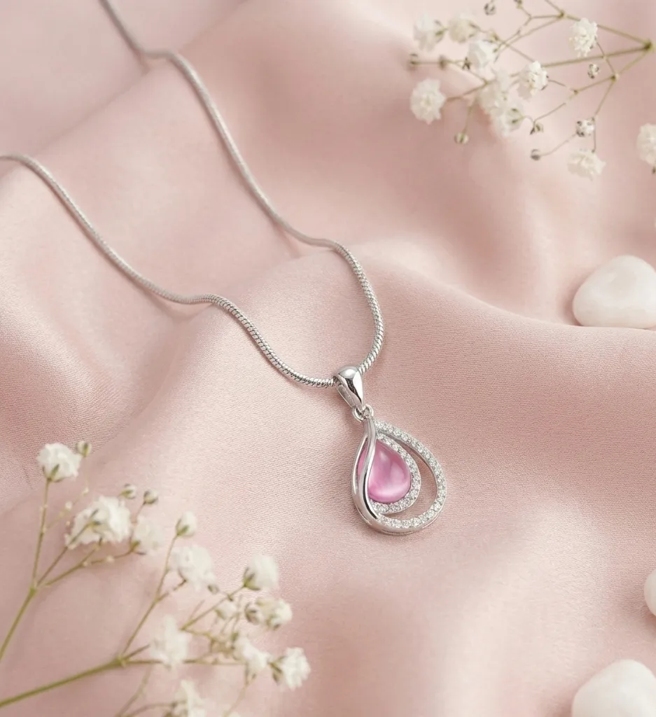 Pink Tear Drop Halo