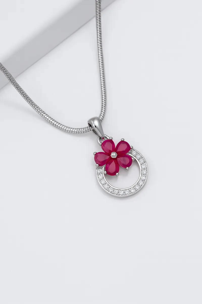 Ruby Floral Halo