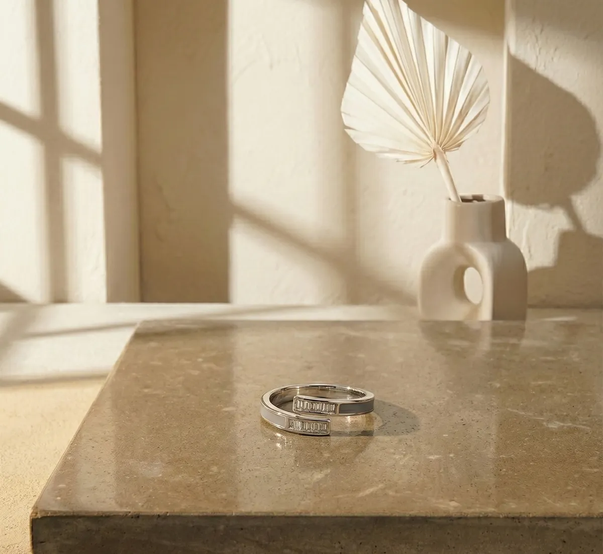 The Baguette Bypass Inlay Ring