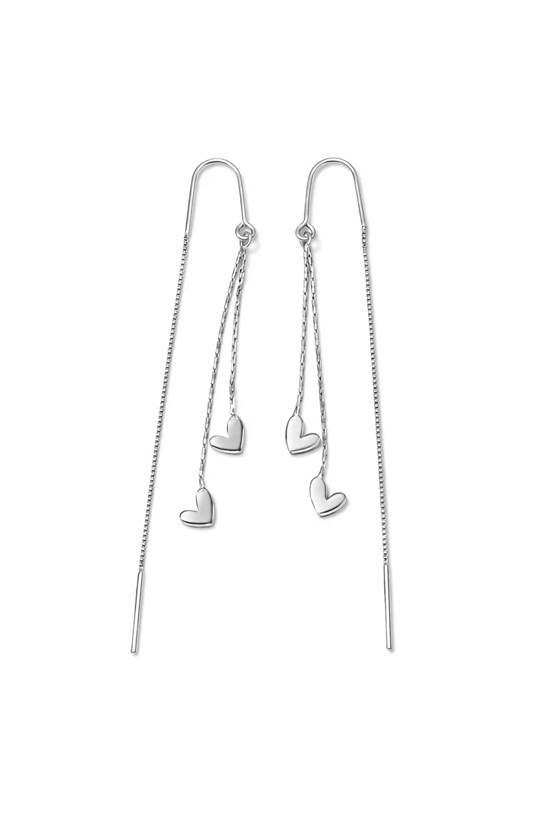 The Heart Threader Earrings