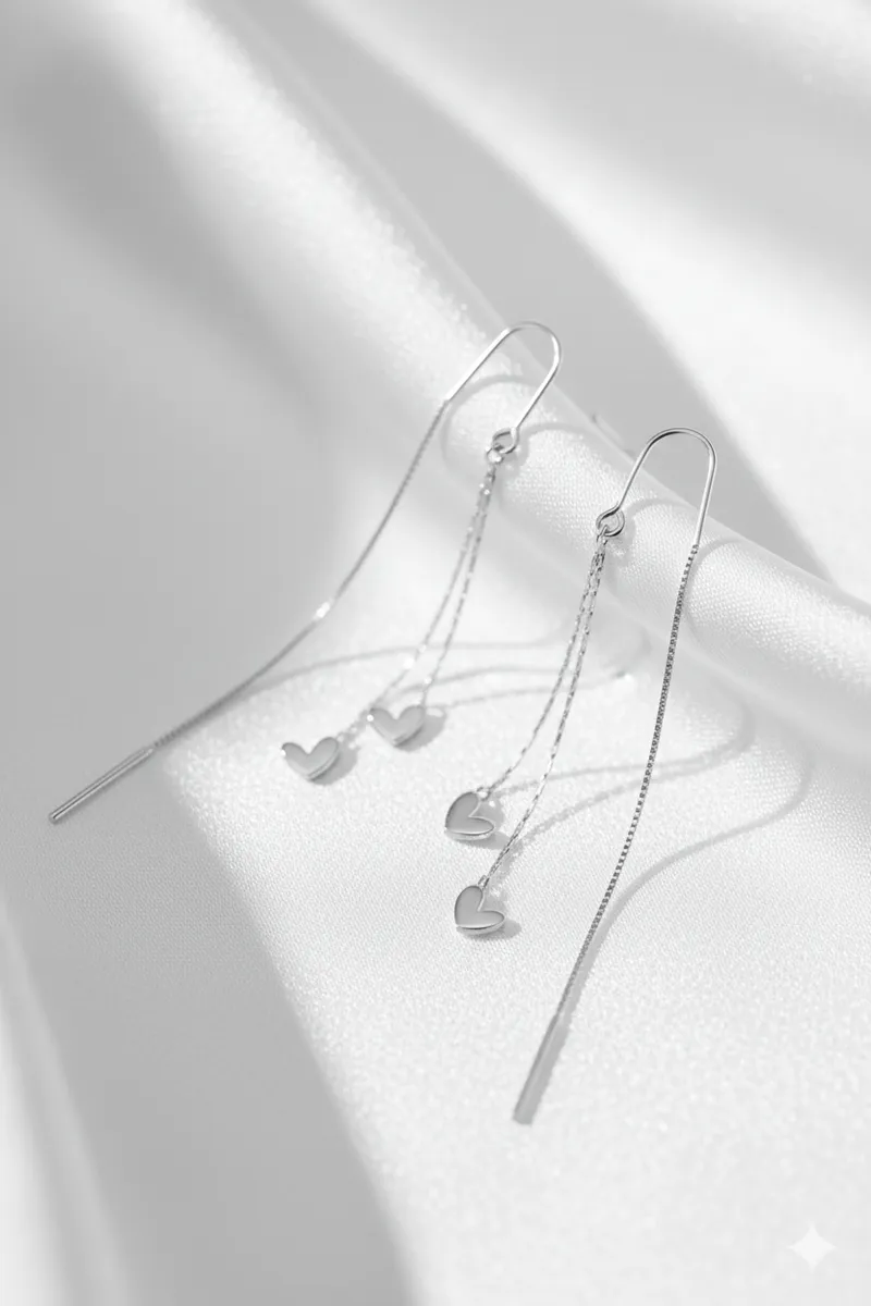 The Heart Threader Earrings