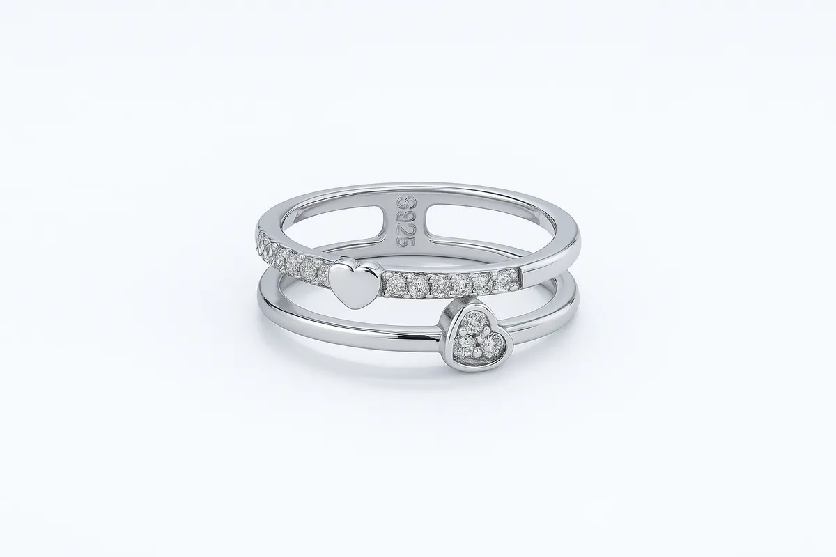 The Twin Heart Duet Ring